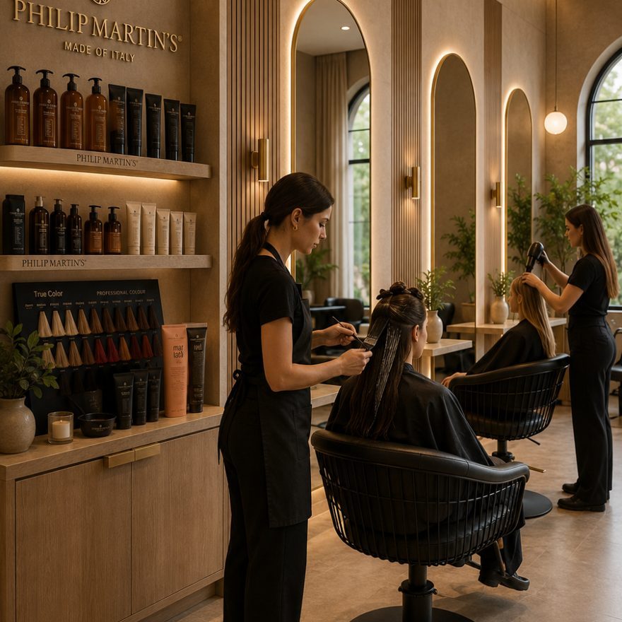 Professional salon interior