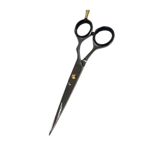 Mayas Scissor Classic Jags 6″ Off Set Gold Handle – Silver
