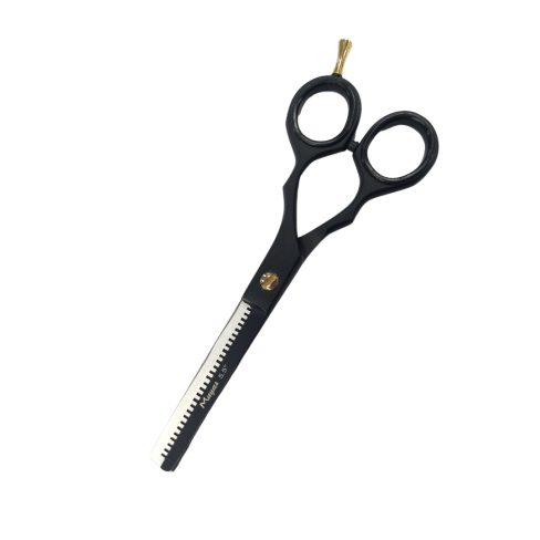 Mayas Scissor Oriental 5.5″ Straight Thinning | Black