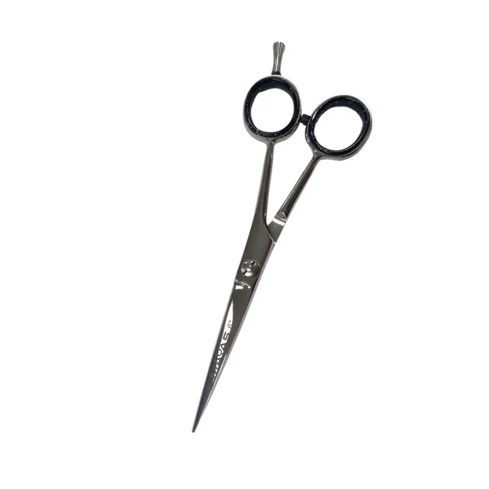 Mayas Scissor Classic Jags 6″ Off-Set | Silver