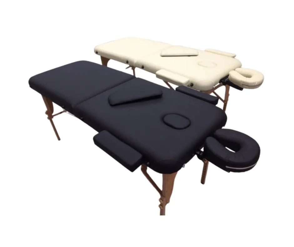 Lucy Portable Massage Bed | Cream / Black