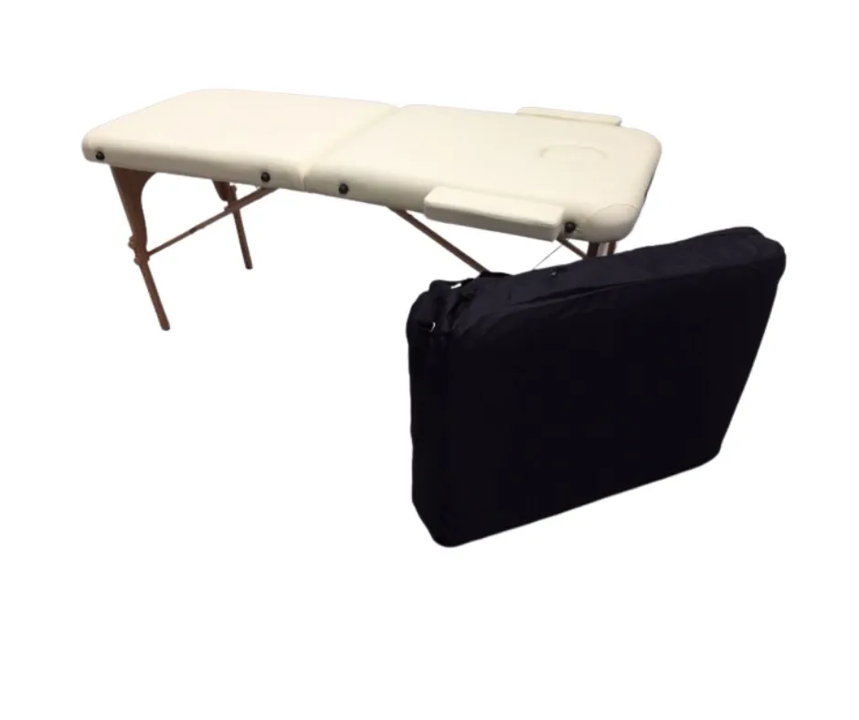 Lucy Portable Massage Bed | Cream / Black