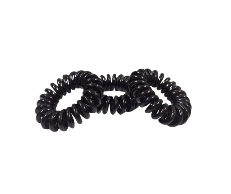 Traceless Hair Ties 3pc | Black