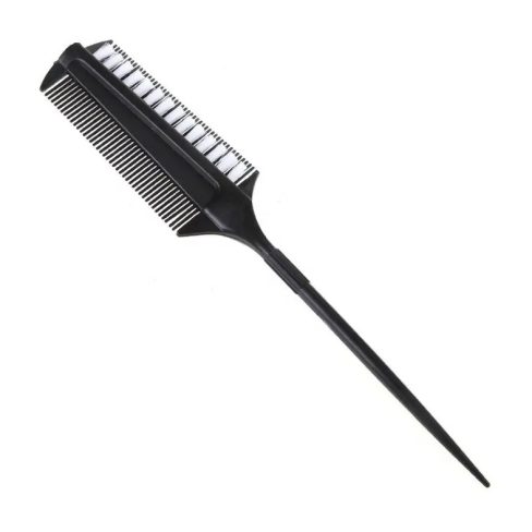 Balayage Comb with White Bristle | Black