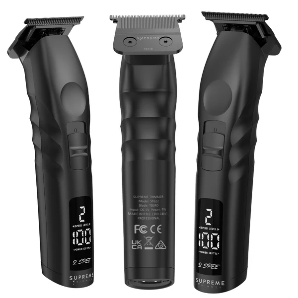 Supreme Trimmer 2Speed &Removable Blade Sys. Black