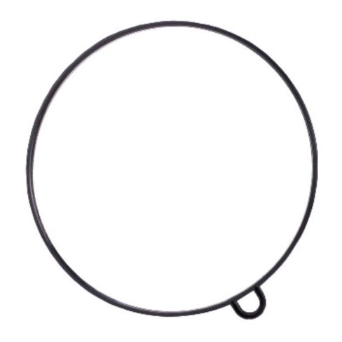 Mirror Round with Handle | Black