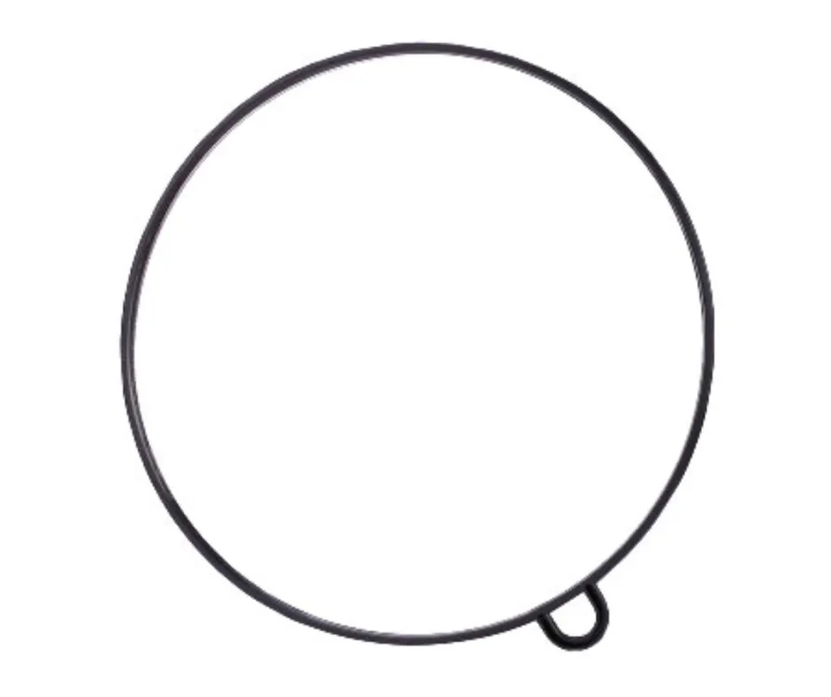 Mirror Round with Handle | Black