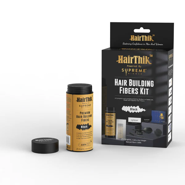 Supreme HairThik Hair Fibres Kit | Black