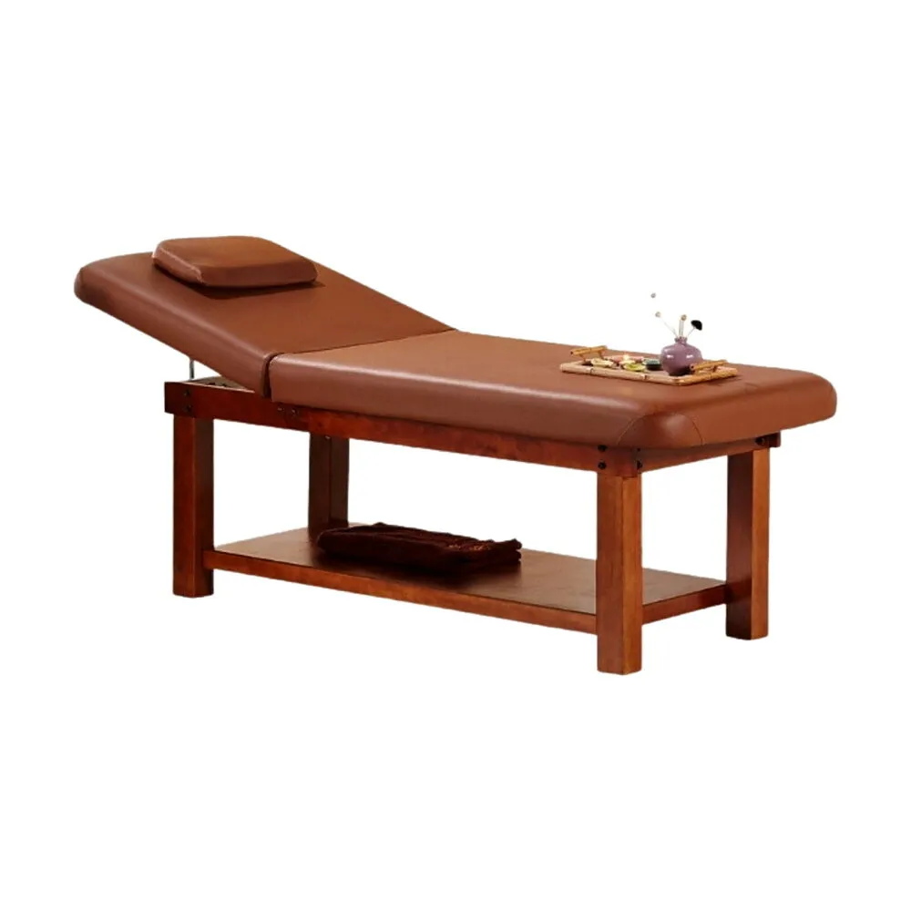 Grace Massage Bed - Wooden Frame | Brown
