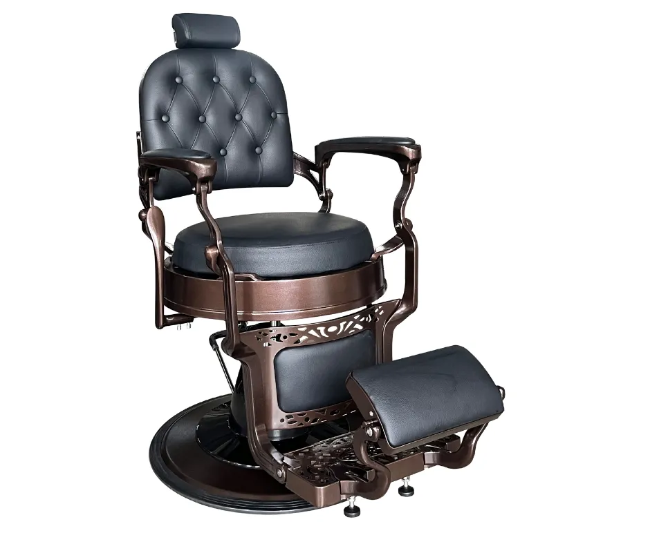 Jagger Premium Barber Chair | Black & Bronze