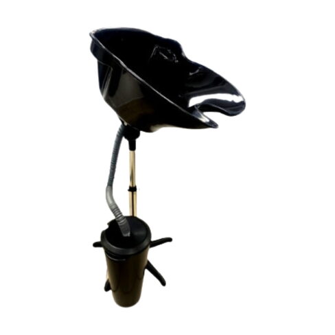 Atlas Free Standing Plastic Basin Incl Bin | Black