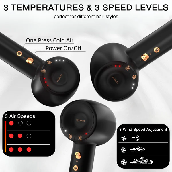 Supreme Brushless Hair Dryer | Black