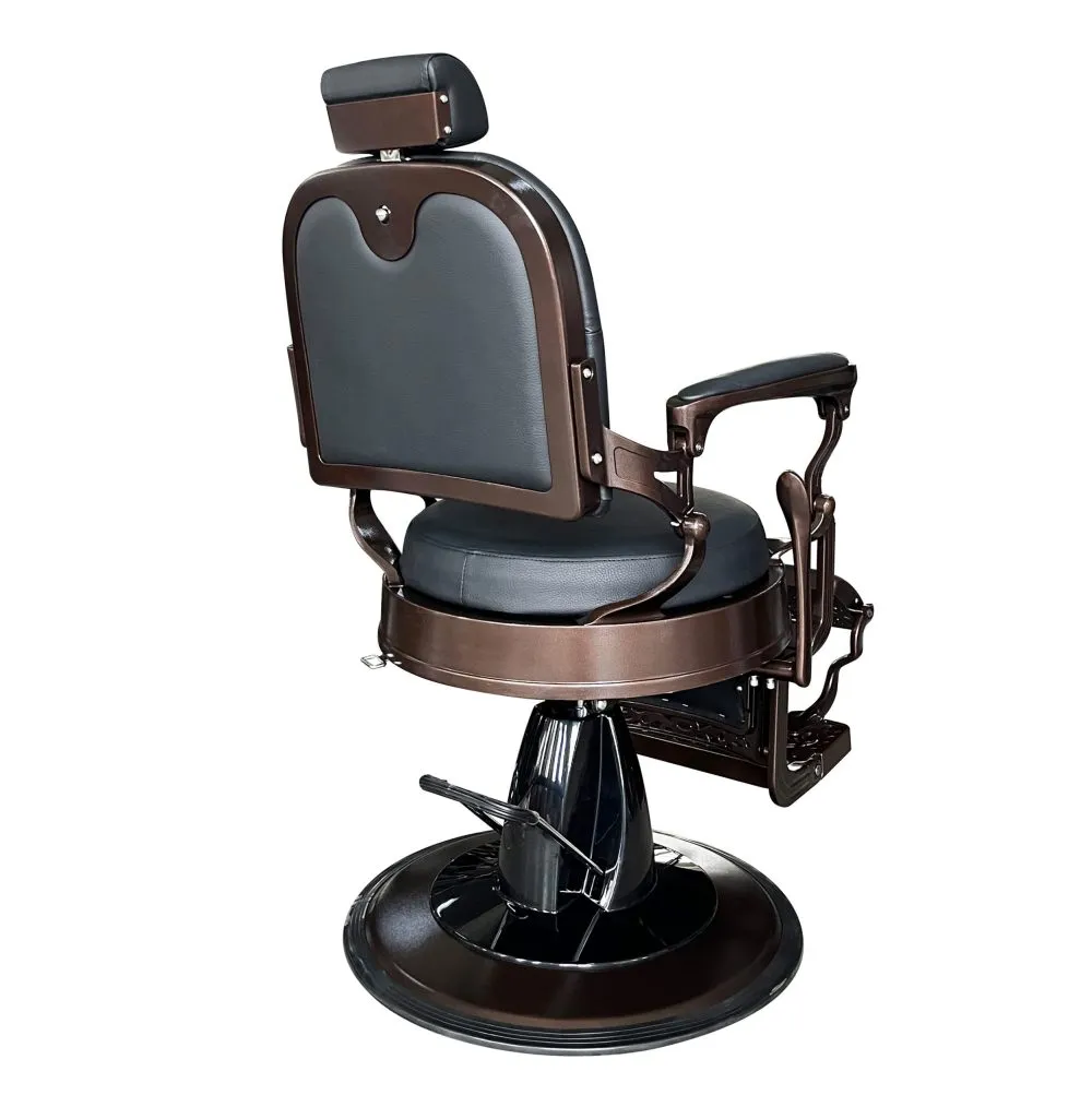 Jagger Premium Barber Chair | Black & Bronze