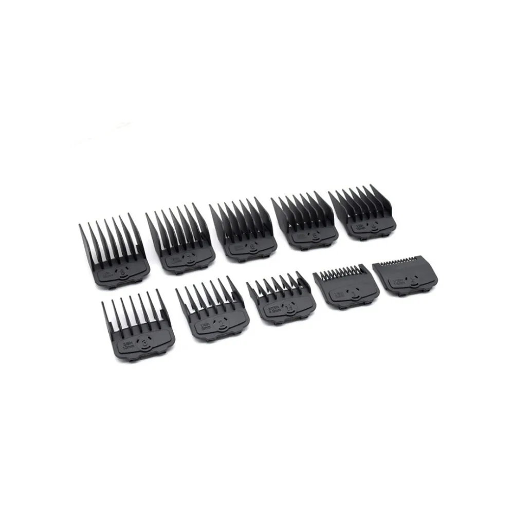 Clipper Guards Magnetic 10pc - Sizes 0.5-8 | Black