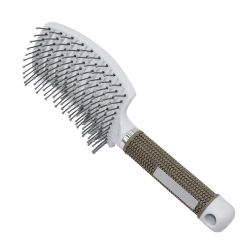 Quick Dry Paddle Brush | White & Gold