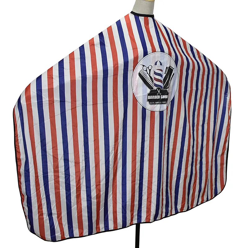 Cape (With Hooks) | White, Red & Blue Stripes with Picture