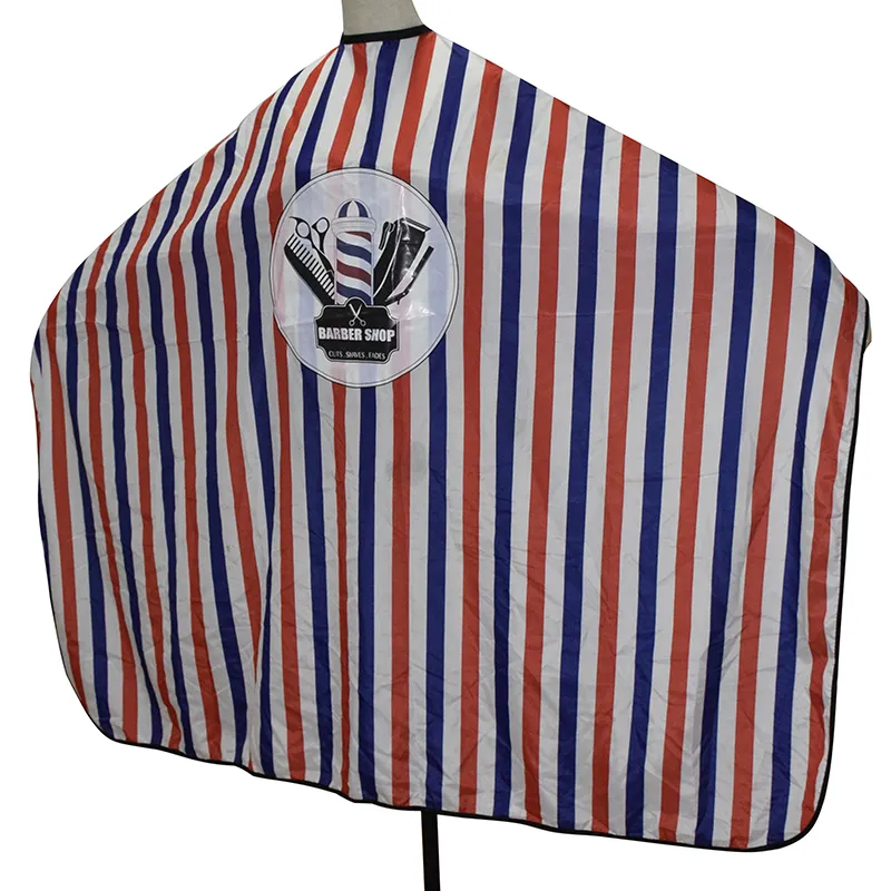 Cape (With Hooks) | White, Red & Blue Stripes with Picture
