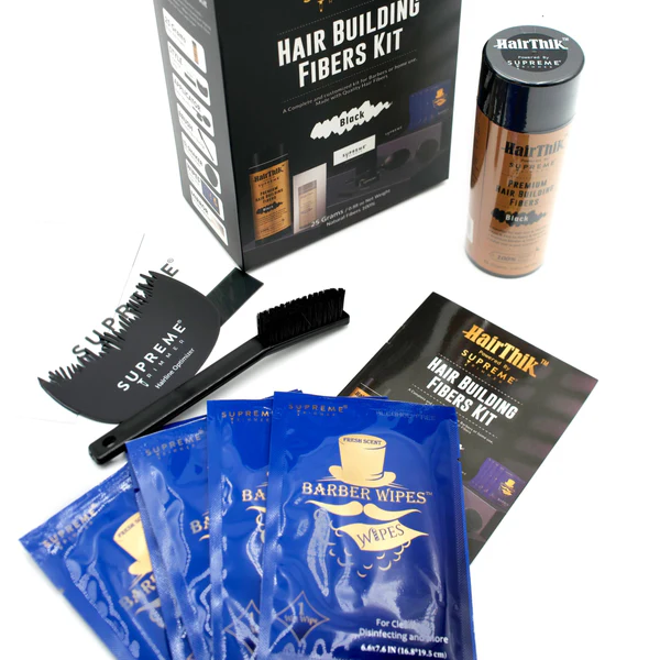 Supreme HairThik Hair Fibres Kit | Black