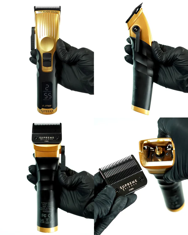 Supreme Clipper 2speed &Removable Blade Sys. Gold