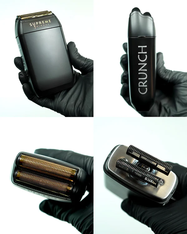 Supreme Crunch Dual Foil Shaver Waterproof | Black