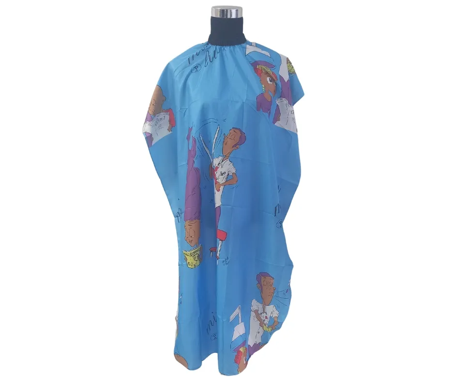 Kiddies Cutting Cape - Animation | Blue