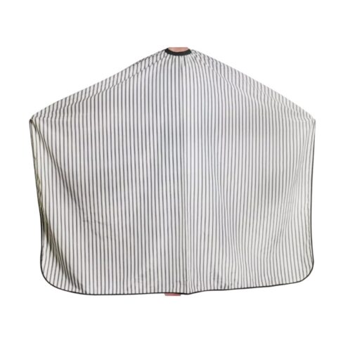 Polyester White & Black Stripes Cape