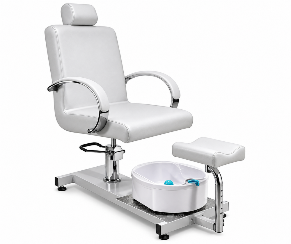 Lisa Pedicure Station with Footspa | White