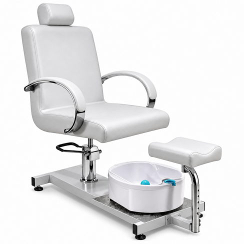 Lisa Pedicure Station with Footspa | White