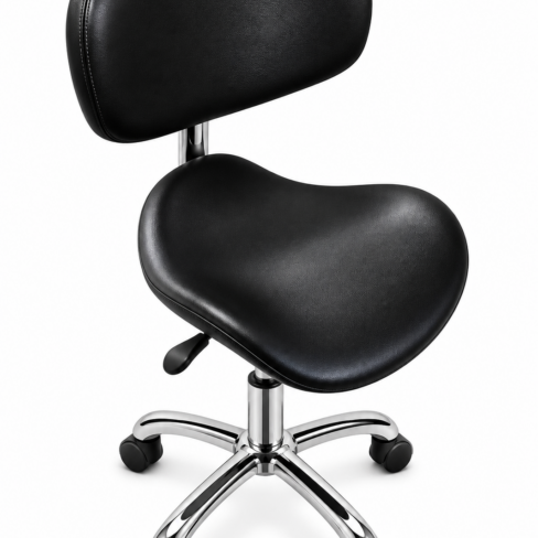 Mia Cutting/Styling Stool | Black