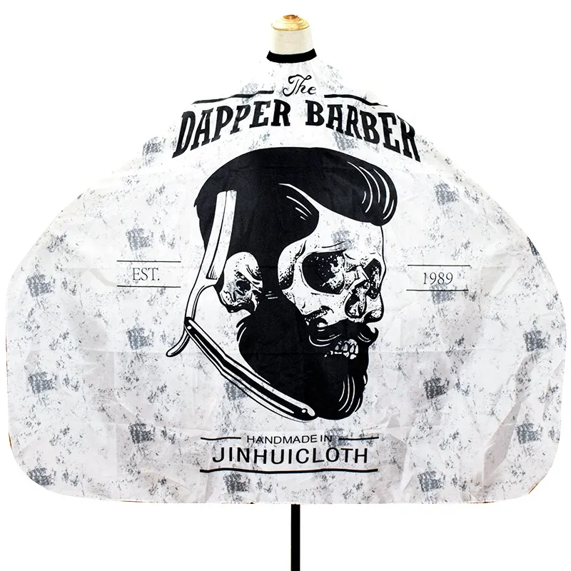 Cape (With Hook) - The Dapper Barber | White & Black