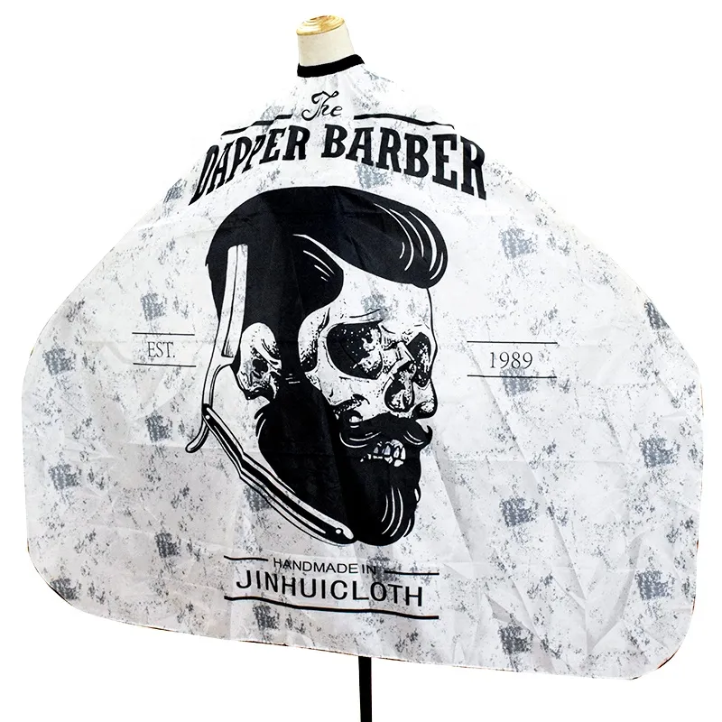 Cape (With Hook) - The Dapper Barber | White & Black