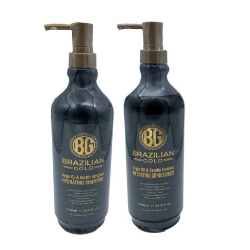 Brazilian Gold Combo – Hydrating Shampoo & Conditioner | 1L
