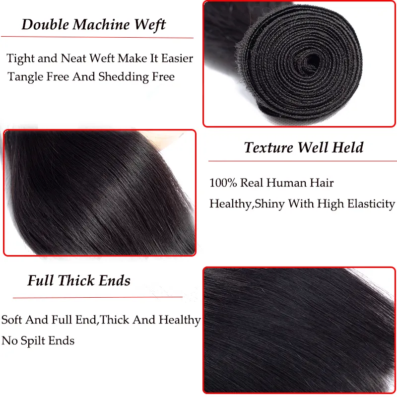 Weave 100% Human Hair 12inch Straight Black | 100g