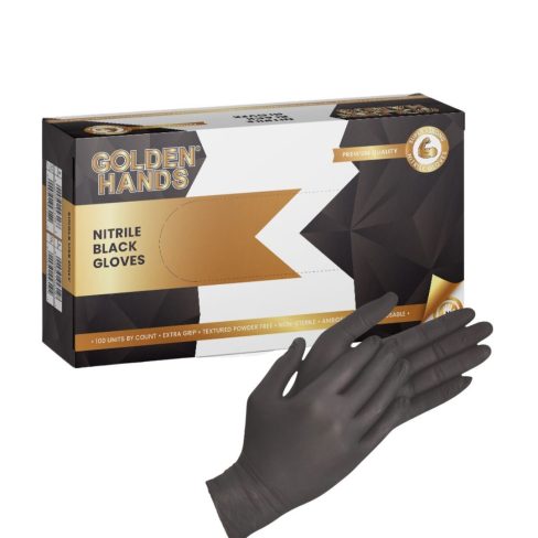 Gloves Nitrile Black 100’s | Small