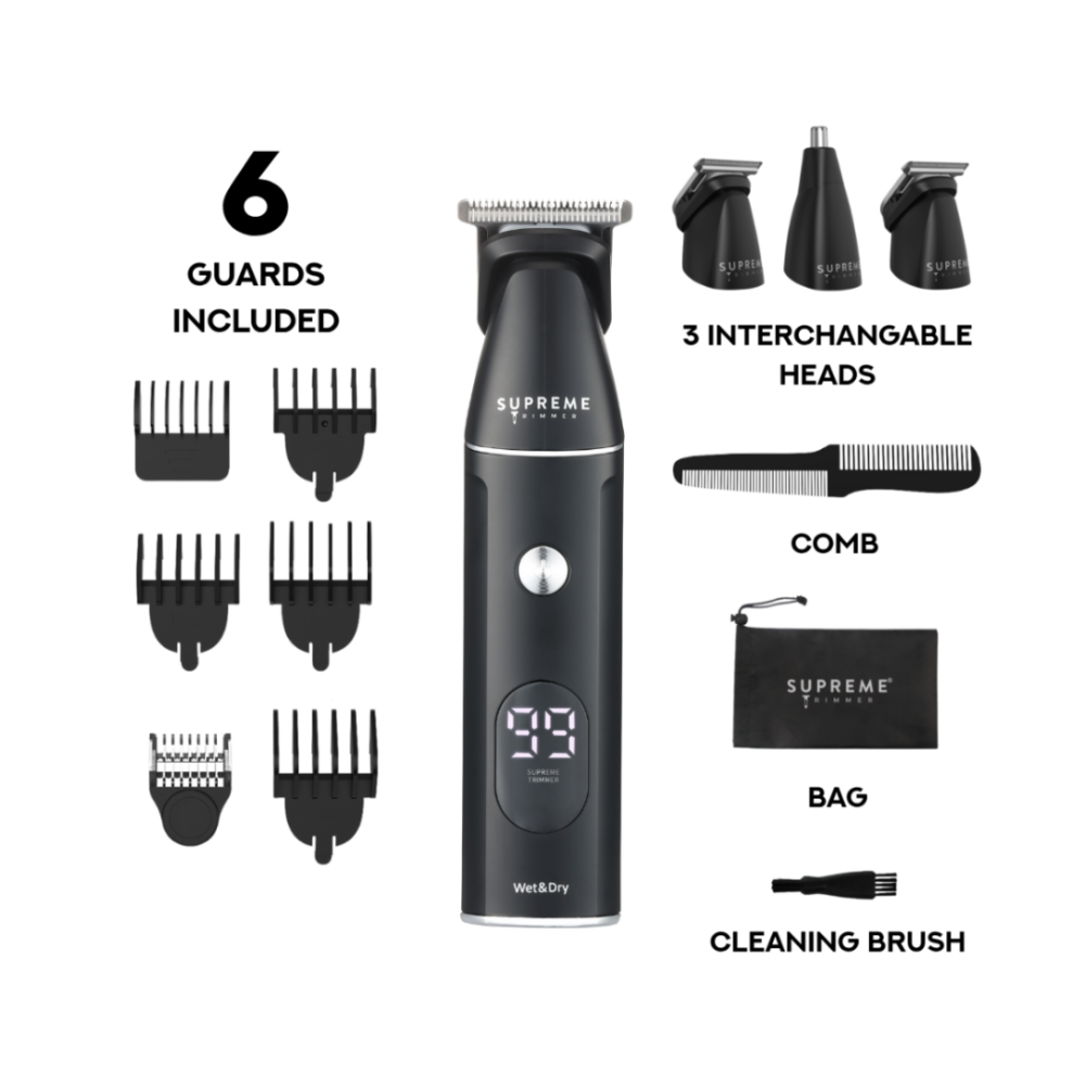 Supreme Multigroomer 14pc set | Black
