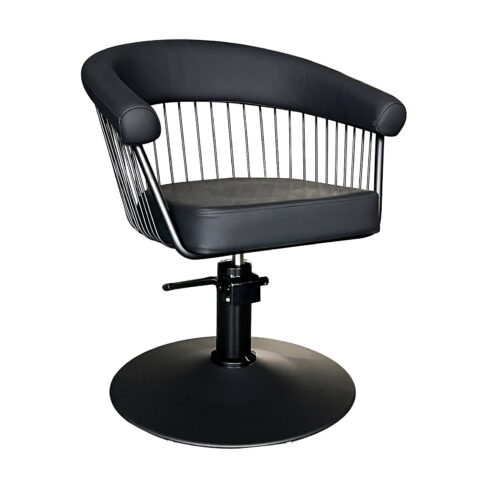 Leah Premium Styling Chair | Black