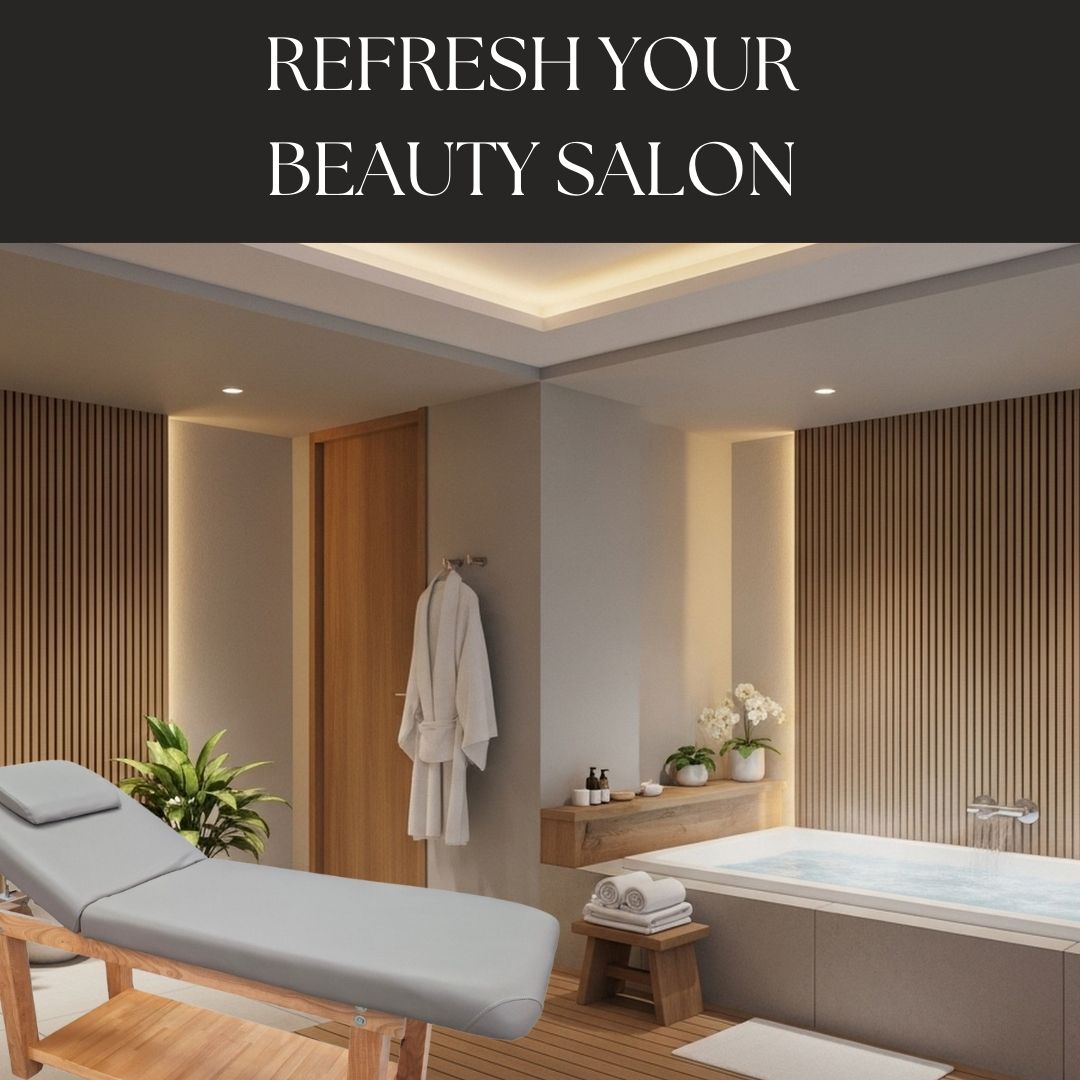 A fitted-out spa treatment room