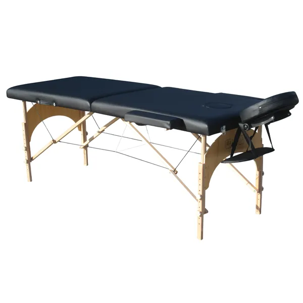 Marbella Portable 2 Part Wooden Massage Table (Black)
