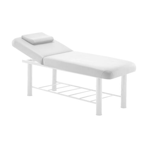 Marbella – Acacia Massage Bed with Steel Frame Whi