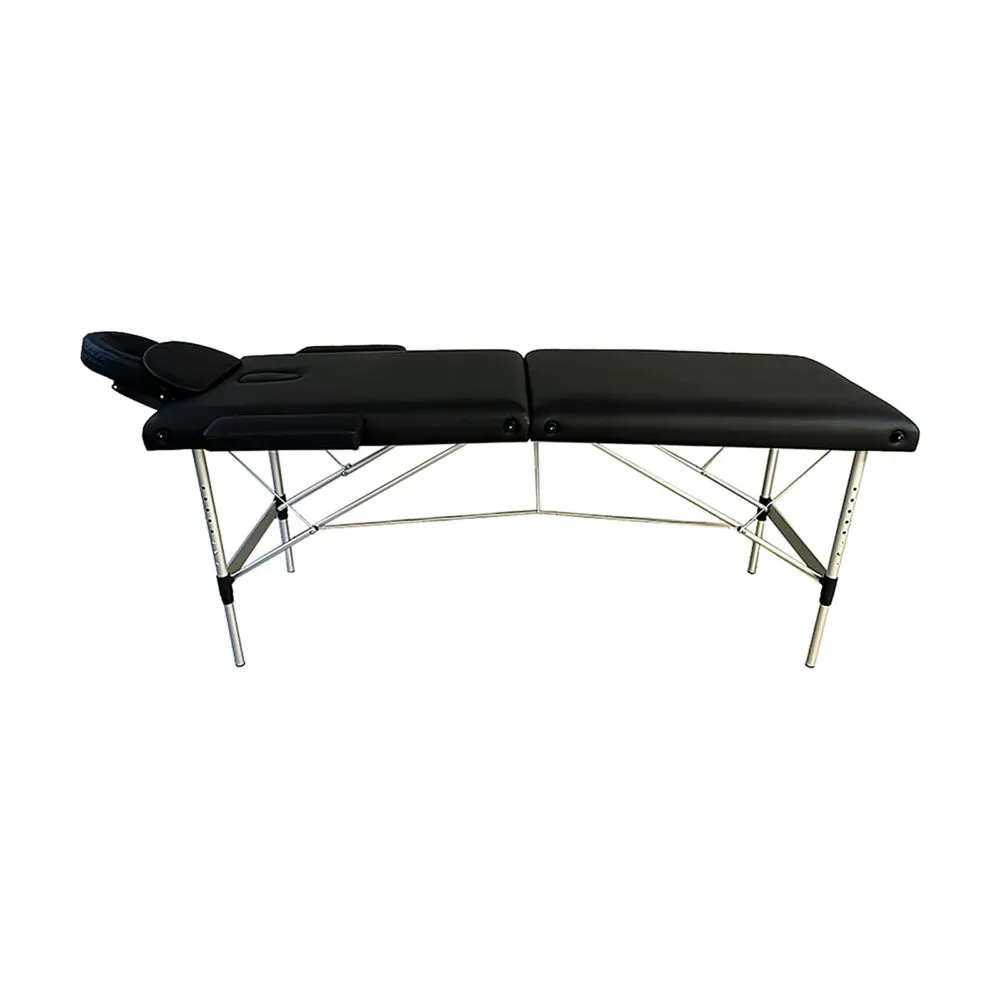 Marbella Portable 2 Part Aluminium Massage Table (Black)