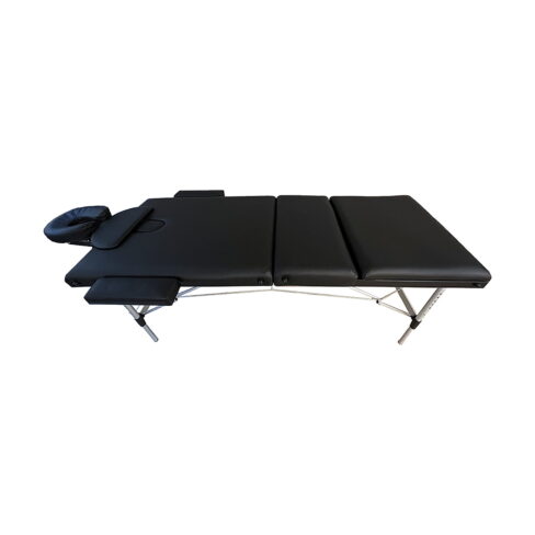 Marbella Portable 3 Part Aluminium Massage Table (Black)