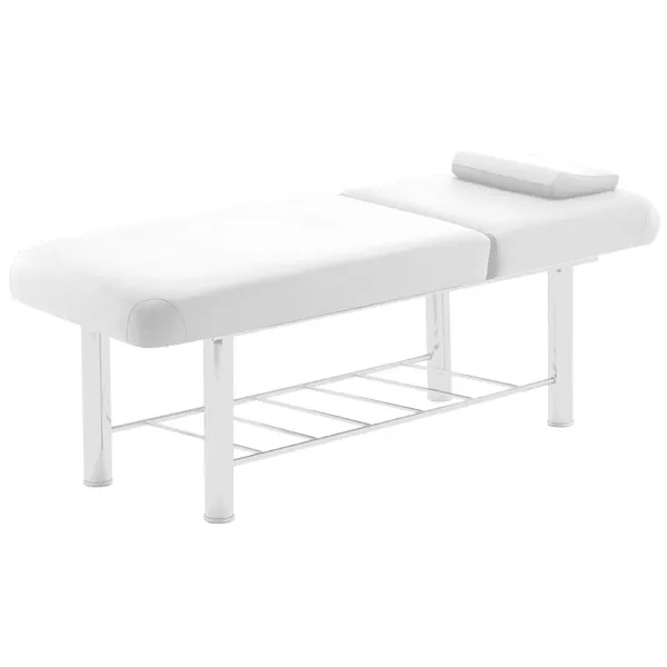 Marbella - Acacia Massage Bed with Steel Frame Whi