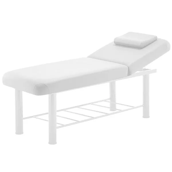 Marbella - Acacia Massage Bed with Steel Frame Whi