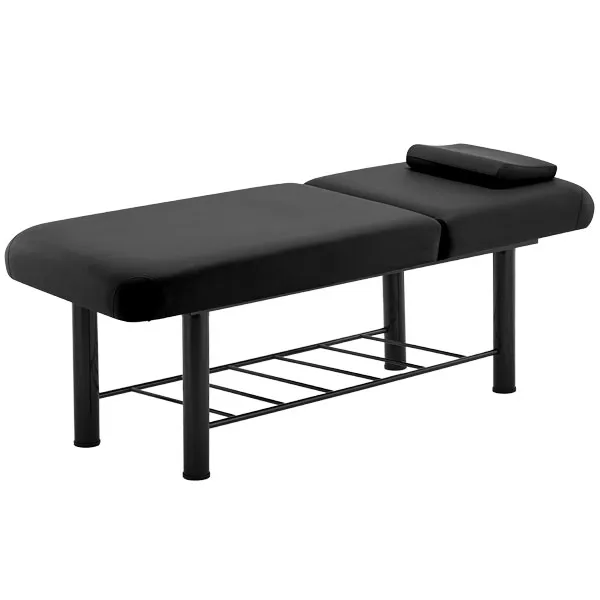 Marbella - Acacia Massage Bed with Steel Frame Bla