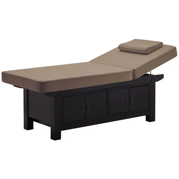 Marbella - SAFARI Wooden Massage Bed Espresso Brow