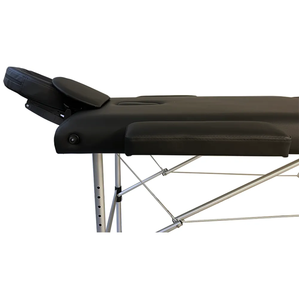 Marbella Portable 2 Part Aluminium Massage Table (Black)