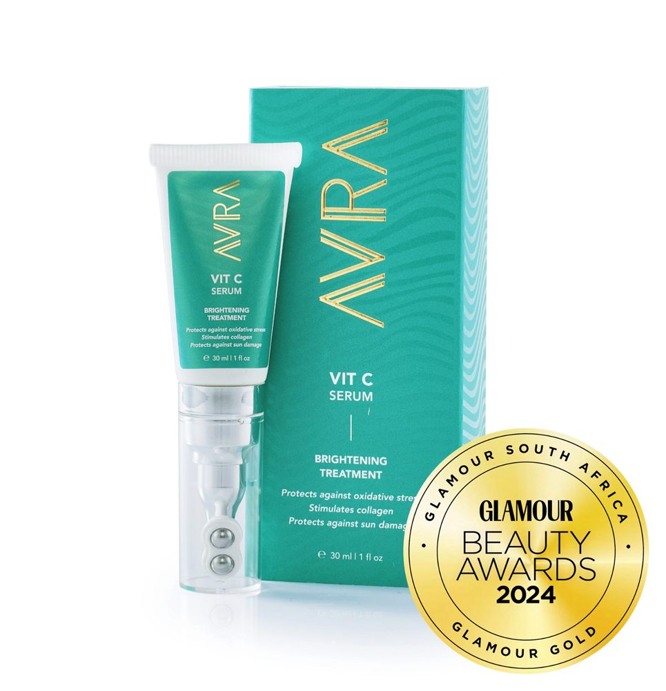 AVRA Vit C Serum with GLAMOUR Beauty Awards 2024 gold seal