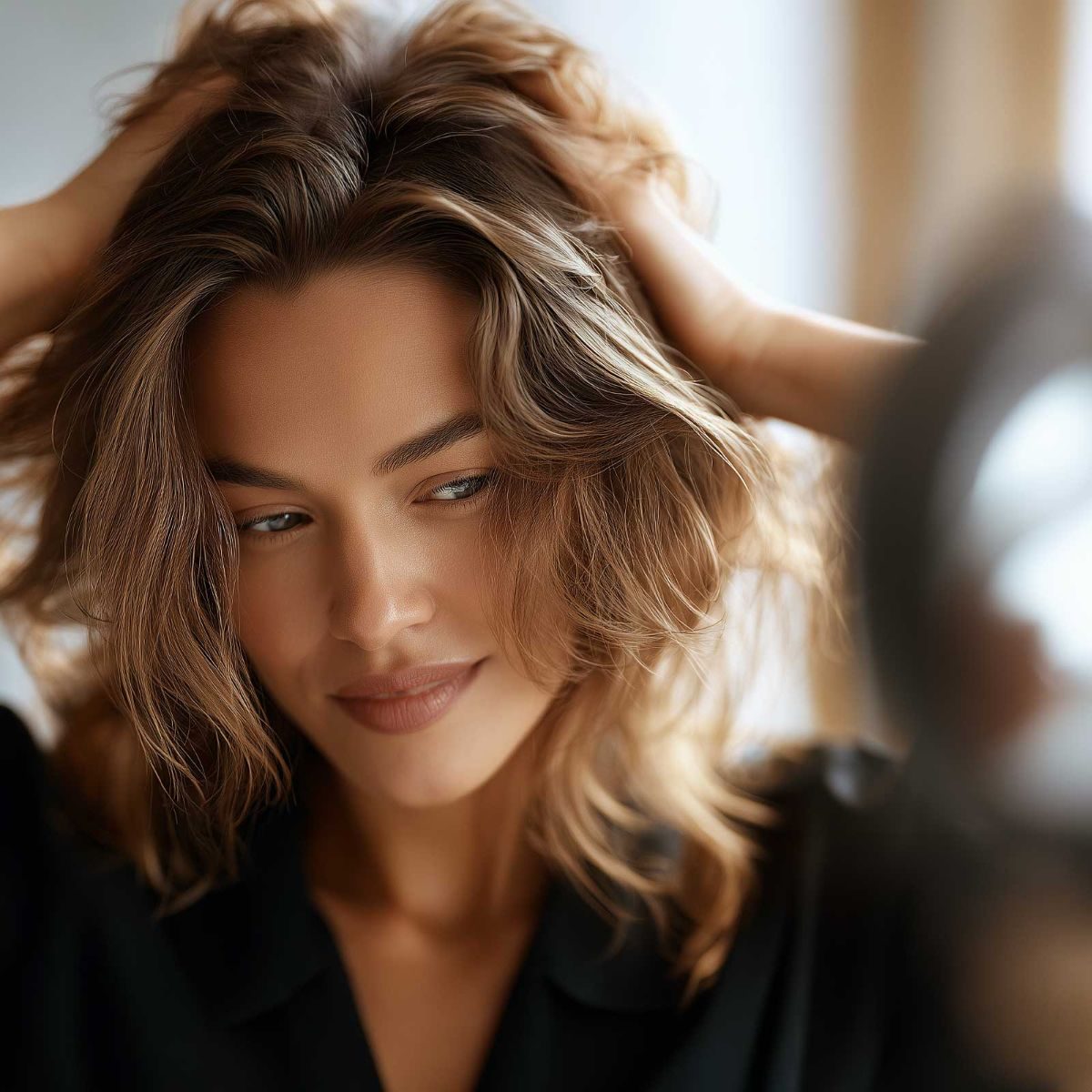 Textured, tousled cut