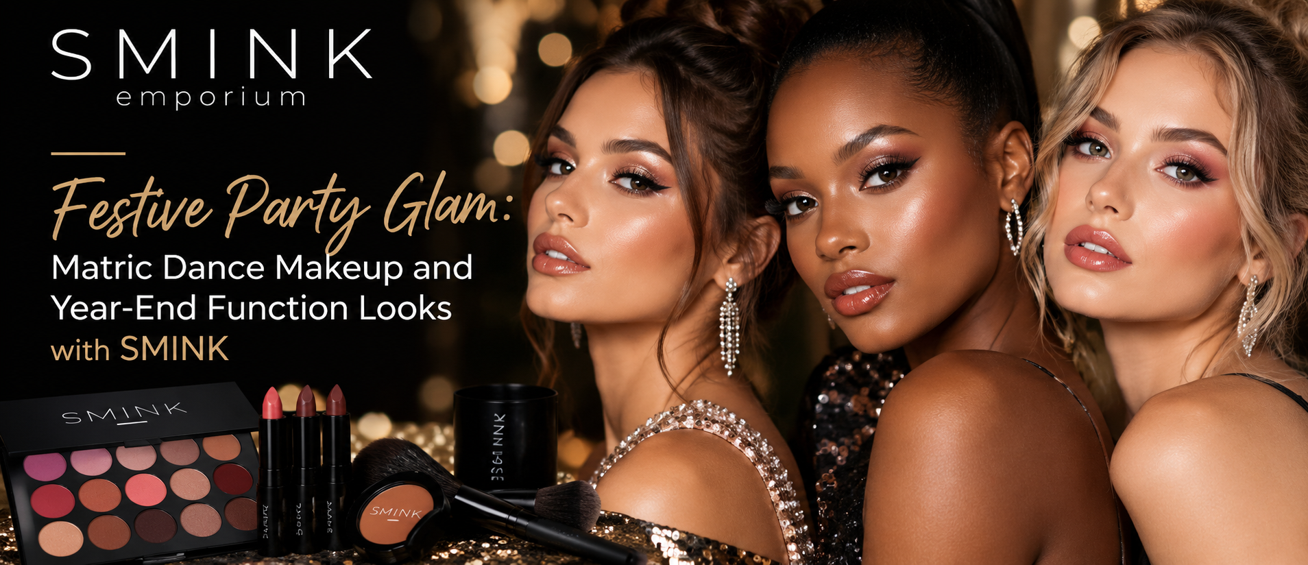 Festive Party Glam: Matric Dance Makeup and Year-End Function Looks with Smink