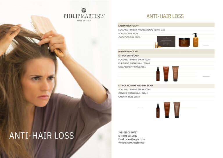 Philip Martin’s anti-hair loss salon products